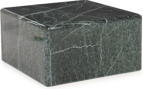 Vierkante Salontafel Groen Marmer - 60 X 60cm.