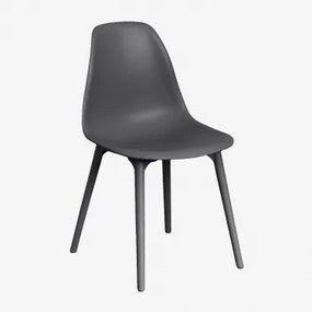 Scand Polypropylene Eetkamerstoel Grijs – Grafiet - Sklum