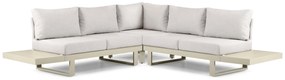 Hoek loungeset 5 personen Aluminium Taupe Lifestyle Garden Furniture Lorenzo