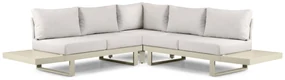 Hoek loungeset 5 personen Aluminium Taupe  Lifestyle Garden Furniture Lorenzo