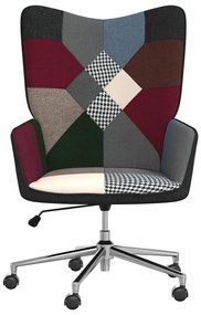 vidaXL Relaxstoel patchwork stof