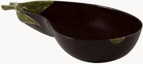 Handbeschilderde serveerschaal Aubergine