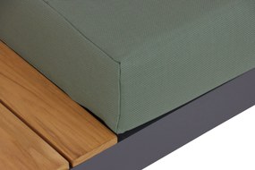 Loungeset 6 personen Aluminium/Teak Grijs Lifestyle Garden Furniture Vittoria