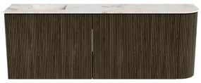 Mondiaz Joya DLux 110cm toiletmeubel ronding rechts shadow met wastafel faye links zonder kraangat frappe