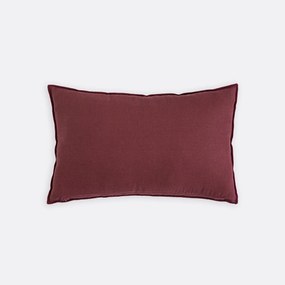 Rechthoekige kussenhoes 50x30cm, linnen en geborduurd katoen, TOUMA