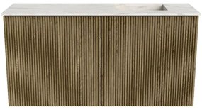 Mondiaz Joya DLux 80cm toiletmeubel dusk met wastafel faye rechts zonder kraangat ostra