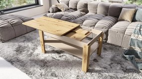 ASTI-R Artisan eiken/beige - moderne salontafel met uitschuifbaar blad