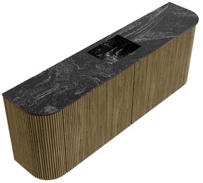 Mondiaz Joya DLux 115cm toiletmeubel ronding links/rechts dusk met wastafel faye midden zonder kraangat lava