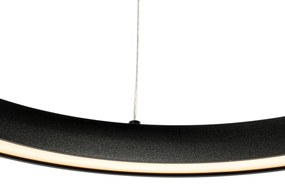 Eettafel / Eetkamer Hanglamp zwart 40cm incl. LED 3-staps dimbaar - Girello rond Binnenverlichting Lamp