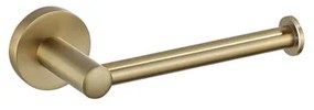 Fortifura Calvi toiletrolhouder/reserverolhouder - zonder klep - rond - PVD - Geborsteld messing (goud) SW639941