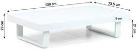 Hoek loungeset 6 personen Aluminium Wit  Lifestyle Garden Furniture Lorenzo