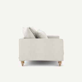 2-zits compacte bank in linnen fluweel, LAZARE