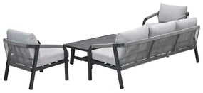 Garden Impressions Tarera loungeset 4-delig - donker grijs