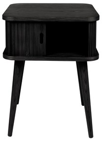 Zuiver Barbier Black Zwart Retro Nachtkastje - 45x45x59cm.