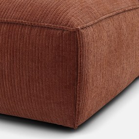 Loungebank links, vintage ribfluweel, Seven