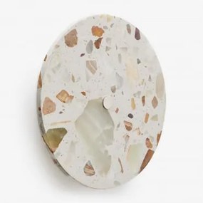 Wandlamp Ø20 Cm Led In Natuurlijk Steen Balduina Natuurlijk Terrazzo - Sklum