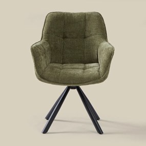 Groene Eetkamerstoel Met Stiksels