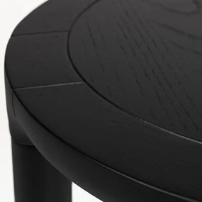 Zuiver Storm Ronde Bijzettafel Zwart - 35 X 35cm.