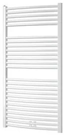 Plieger Palmyra designradiator horizontaal gebogen middenaansluiting 1175x600mm 689W wit structuur