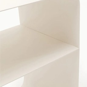 Stalen Bijzettafel Cream - 38 X 33cm.