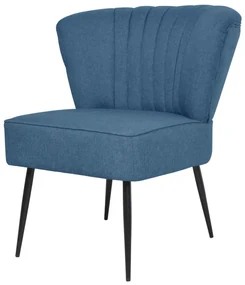 vidaXL Cocktailstoel stof blauw