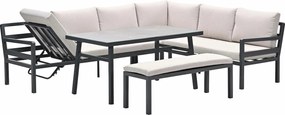 Garden Impressions Markus lounge dining set 4-delig - desert sand
