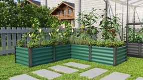 Vitavia Verhoogd zaaibed Linus In&amp;Out 401 M - zeegras/zwart - 40,3cm