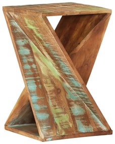 vidaXL Bijzettafel 35x35x55 cm massief gerecycled hout
