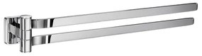 Smedbo Ice Handdoekhouder - 40cm - draaibaar - chroom OK326