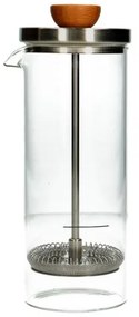 Melkopschuimer, glas en roetsvrijstaal, 300 ml