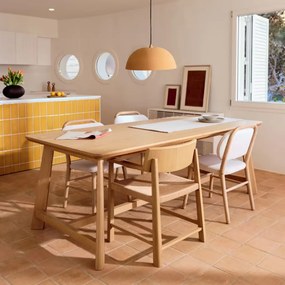 Kave Home Idun Eiken Design Eettafel 220 X 100 Cm - 220 X 100cm.