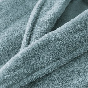 Badjas in badstof, sjaalkraag, 450g/m², Haxel
