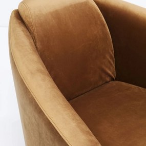 Kare Design Cigar Lounge Retro Fauteuil Bruin Fluweel