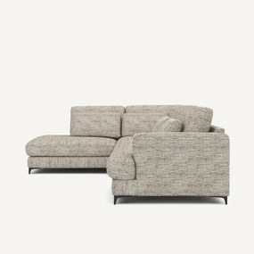 Hoekslaapbank links gespikkeld visgraatmotief, Marsile