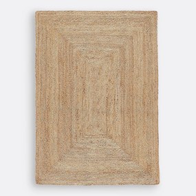 XL rechthoekig vloerkleed in jute, Aftas