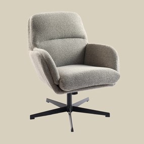 Kleine Fauteuil Draaibaar Grijsbruin