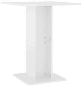 vidaXL Bistrotafel 60x60x75 cm spaanplaat hoogglans wit