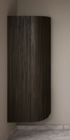 Gliss Design Alluro kolomkast 160cm met ronding rechts charcoal
