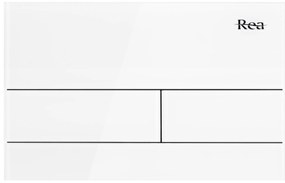Drukknop voor WC-muurinstallatie K011A-Q Rea T White Glass