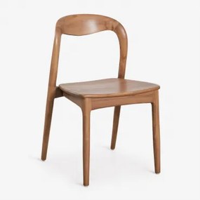 Set Van 4 Eetkamerstoelen Van Teakhout Varmus Teakhout - Sklum