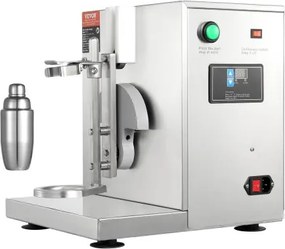 VEVOR Milkshakemachine, 120W commerciële melkthee shaker, enkelvoudige milkshakemixer, 0-180s verstelbare milkshakemixer, met 750ml roestvrijstalen beker, voor melkthee winkel