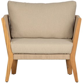 Exotan San Remo - Loungestoel - Teak - Zand - Exotan
