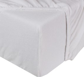 Hoeslaken molton - badstof matrasbeschermer - 90x200 - wit