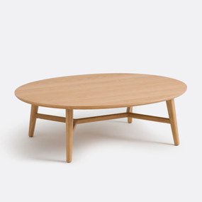 Ovale salontafel, eikenfineer, Yvan