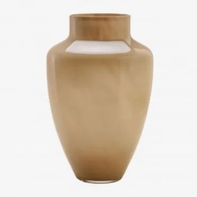 Wexylin Glazen Vaas Beige Amandel - Sklum