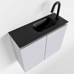 Mondiaz Ture 60cm toiletmeubel cale met wastafel urban rechts 1 kraangat