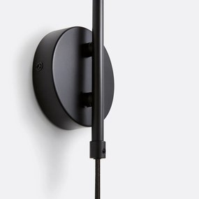 Wandlamp zonder lampenkap in metaal ijzer, Hiba
