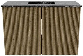 Mondiaz Joya DLux 60cm toiletmeubel dusk met wastafel faye midden zonder kraangat lava