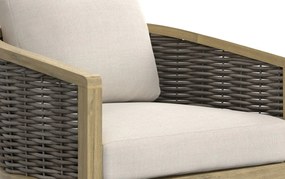 The Outsider Stoel-Bank Loungeset Parkside | 5-zits | Wicker &amp; Acaciahout | The Outsider