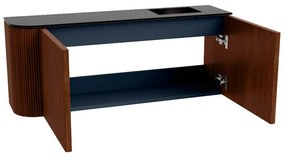 Mondiaz Joya 100cm toiletmeubel ronding links ruby met wastafel faye rechts zonder kraangat urban